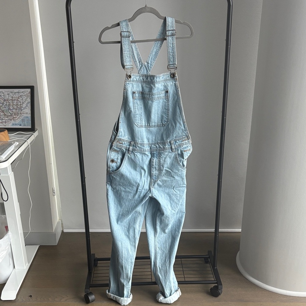 Urban Outfitters Light Blue Denim Overalls